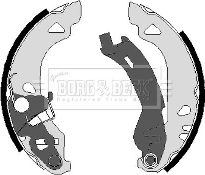 BORG & BECK Piduriklotside komplekt BBS6220